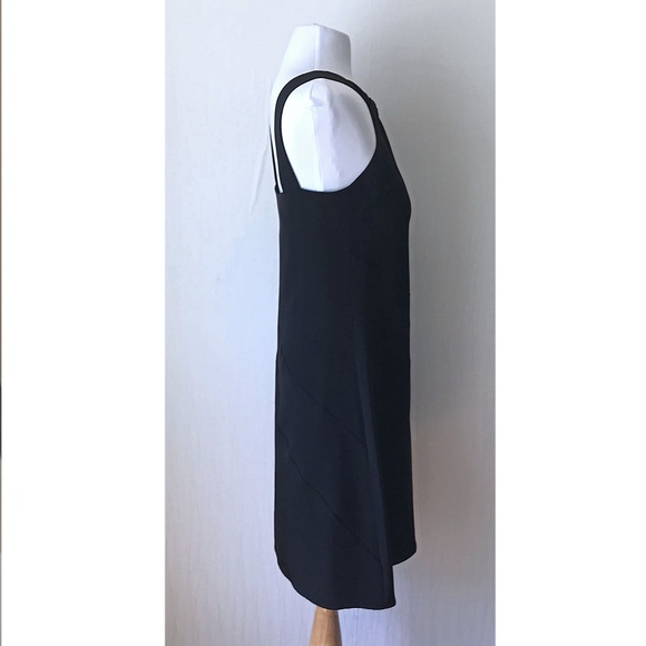 Sleeveless Black Shift Dress by Jean Michel - Picture 3 of 8